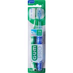 GUM Pro Cepillo Dental Medio 2uds