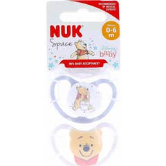 NUK Perfect Match Air Fopspeen Winnie The Pooh 0-6M 2 stuks