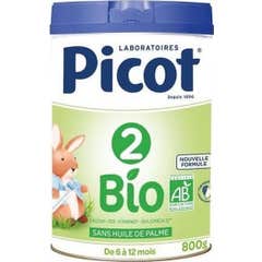 Leche infantil orgánica Picot 2 Edad 800 g
