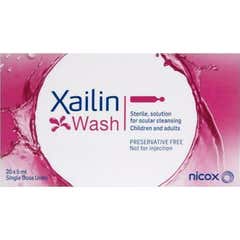 Nicox Xailin Wash Solution Stérile pour les Yeux 20uts