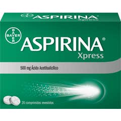 Aspirina Xpress Ácido Acetilsalicílico 500mg 20comp