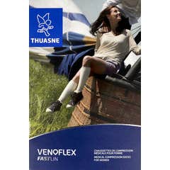 Thuasne Venoflex 2 Fast Lin Ligne Calcetín Negro N1 1 Par