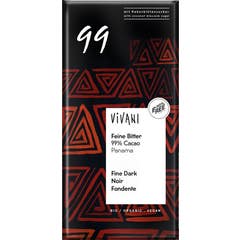 Vivani Cioccolato Fondente 99% Bio 80g