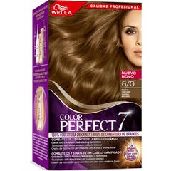 Wella Color Perfect 7 Kit 100% Cobertura de Canas 6/0 Rubio Oscuro