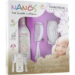 Hidrotelial Pack Nanos Champu Costra Lactea + Cepillo Y Peine