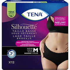 Tena Silhouette Plus Slip Lavendel Lav Waist Black M 12 stk