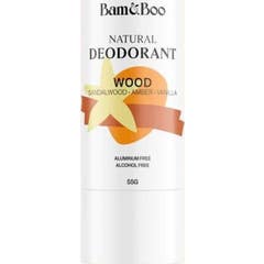 Bam&Boo Desodorante Natural Wood Sándalo Ámbar Vainilla 55g