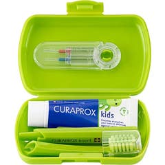 Curaprox Kids Travel Kit Verde 6-12 Anos