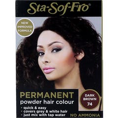 Sta-Soft-Fro Permanent Colouring Powder 74 Dark Brown 8g