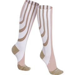 Sankom Calcetín Compresivo Blanco Beige 35-38 EU 1 Par