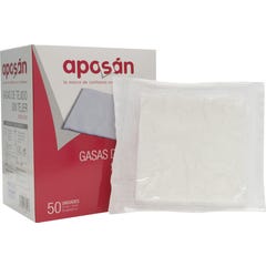 Aposan sterile Vliesstoffgaze 10cmx10cm 50 Gaze (2 Stück/Beutel)