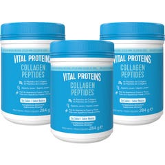 Vital Proteins Pack Collagen Peptides Péptidos de Colágeno Sin Sabor 3x284g