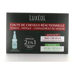 Luxeol Protocole 2 in 1 Caída Cabello Reaction 14 Ampollas