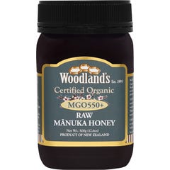 Woodland's MGO 550+ Miele di Manuka Bio 500 g