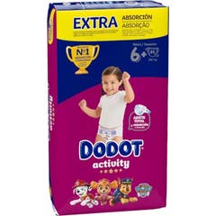 Dodot Pañal Bebé Activity 14kg+ T6+ 44uds