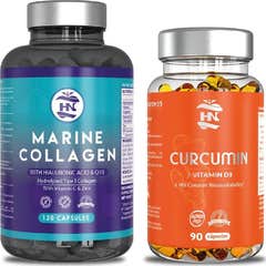 HN Pack Colageno Marino 120 caps + Curcuma 90 caps