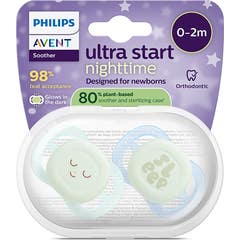 Philips Avent Ultra Start 0-2M Nighttime L Green Blue 2uds