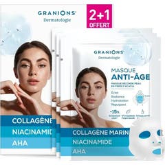 Granions Mascarilla Segunda Piel Anti-Edad 3x22 ml