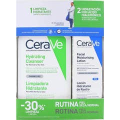CeraVe Rutina Piel Seca Normal Pack Limpiadora + Loción Hidratante
