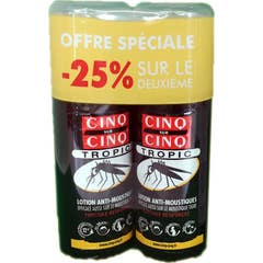 Cinq Sur Cinq Tropic Loción Repelente Mosquitos Spray 2x75ml