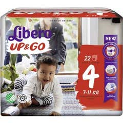 Libero Up & Go Maxi Fraldas Tamanho 4 7 a 11kg 22 Unidades