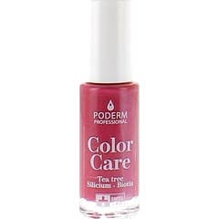Poderm Color Care Esmalte Uñas Rojo Rosa 8ml