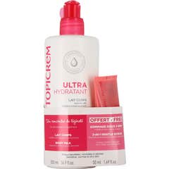 Topicrem Set Latte Ultra Idratante 500 ml + Esfoliante 50 ml