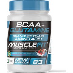 MuscleFit Glutamina + BCAAs Sabor Piruleta 500g