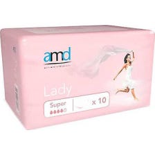 Amd Compresas Super Sin Alas 10unid