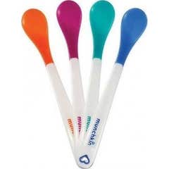 Munchkin Pack Cucharas Termosensibles White Hot 4 Unidades