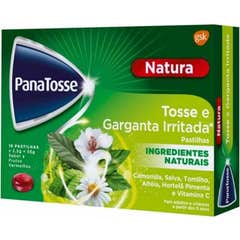 Panatosse Natura Tosse e Garganta Irritada 16 Pastilhas