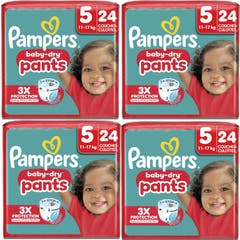 Pampers Baby-Dry Luiers Maat 5 11-17kg 4x24 stuks