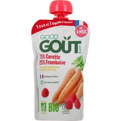Good Goût Baby Zanahoria Frambuesa Bio +4M 120 g