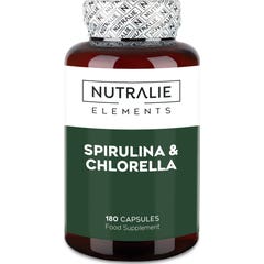 Nutralie Espirulina & Chlorella 1800mg Vegana 180caps