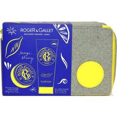 Roger & Gallet Estuche Twist Barra de Afeitar + Gel After Shave 3uds