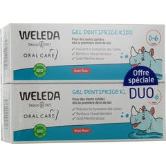 Weleda Gel Dentífrico Kids 0-6 Años con Flúor 2x50 ml