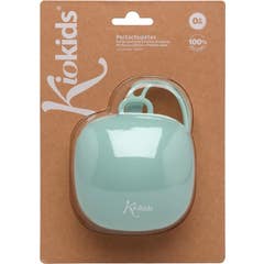 Kiokids Fopspeen Etui Silicoon Blauw 1 stuks