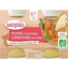 Babybio Pomme Clémentines 2 X 130 g