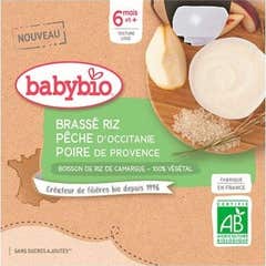 BabyBio zucche riso pesca pera 4uts 85g