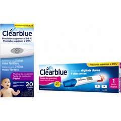 Clearblue Pack Test Ovulación 20 uds + Prueba Embarazo Ultratemprana Digital