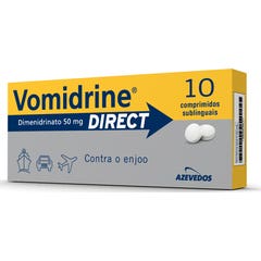 Azevedos Vomidrine Direct Dimenidrinato 50mg 10comp