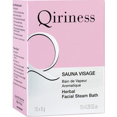 Qiriness Sauna Visage Bain de Vapeur Aromatique 10x8 g