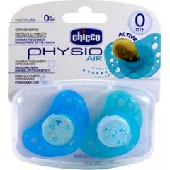 Chicco™ Physio Air rubber pacifier blue 0m+ 2 uts