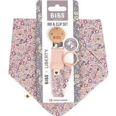 BIBS Bandana Bib Pacifier Clip Set Eloise Blush 1 pc