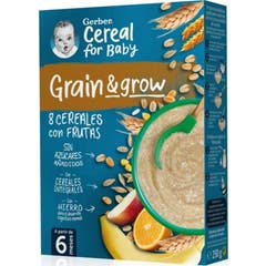 Gerber Papilla de 8 Cereales Con Frutas 250g