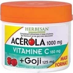 Herbesan Acerola 1000 + Goji Maxi Pot 90 tablets