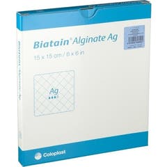 Biatain Alginate Absorbierendes Pflaster 15x15cm 10uts