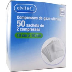 Alvita Comp Bt 50X2 Gaze 10X10