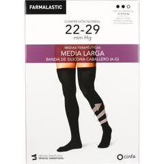 Farmalastic Medium Long Men's Normal Black Size P 1 Pair
