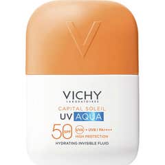 Vichy Capital Soleil Uv Aqua Fluido Hidratante Invisible 50 ml
